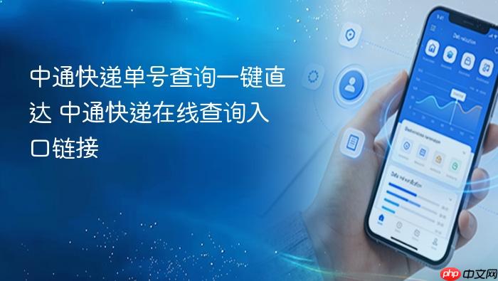 中通快递单号查询一键直达 中通快递在线查询入口链接