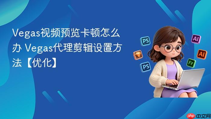 Vegas视频预览卡顿怎么办 Vegas代理剪辑设置方法【优化】