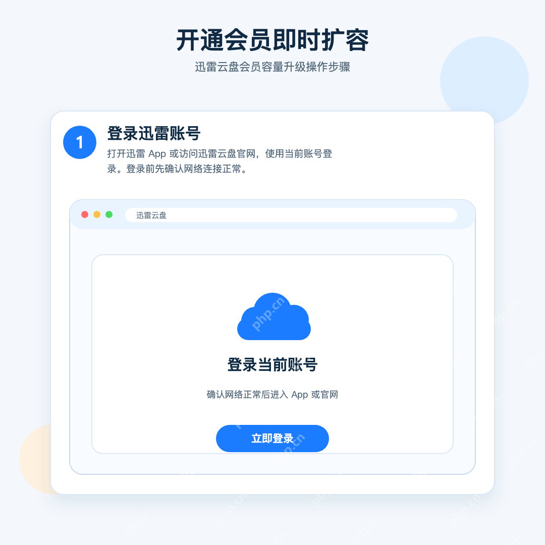 迅雷云空间怎么扩容？
